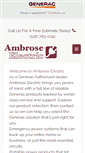 Mobile Screenshot of ambroselecgenerators.com